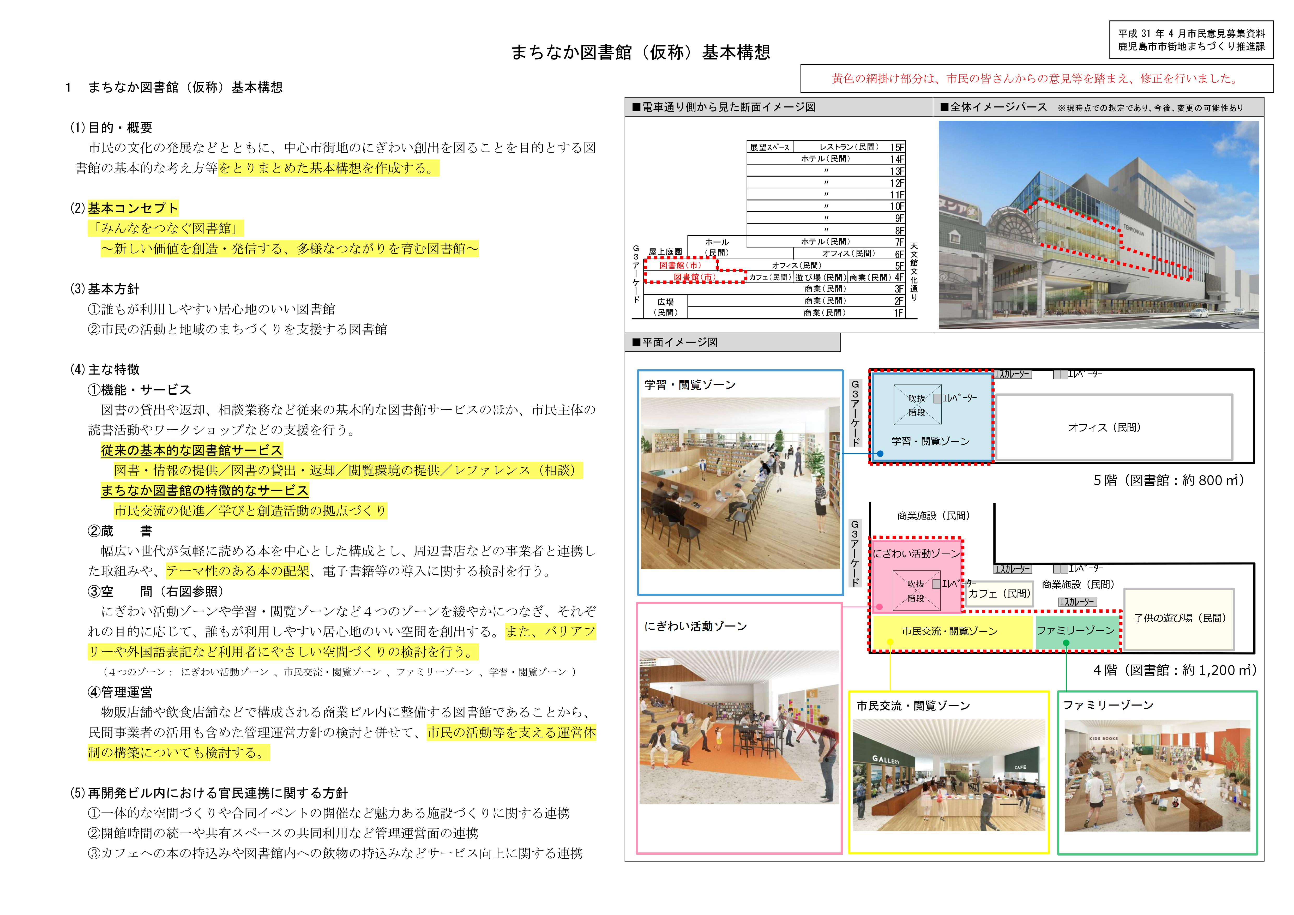 まちなか図書館 千日町1 4番街区再開発ビルに整備予定 の基本構想が決定 鹿児島市議会議員 川越桂路 かわごえけいじ